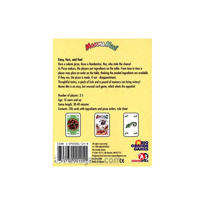 Rio Grande Games Mamma Mia
