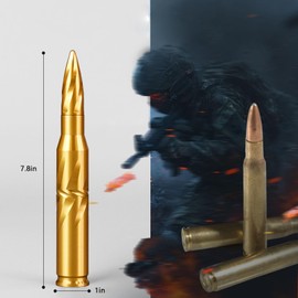 7.8in Car Truck Antenna Bullet Antenna Truck Accessories Silverado 1500 Ford F150 Dodge Ram 1500 GMC Sierra 1500 Ranger Short Replacement Antena para Carro (Gold, 7.8in Spiral Style)