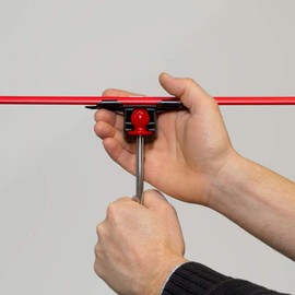 ZIPWALL MS4 Dust Barrier MagStrip Fastener (Pack of 4), Red