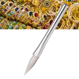 Tilted Agate Burnisher, Polishing Jewelry Polishing Jewelry Craft Tool Agate Jewelry Wax Carving Stone Setting Bezel Closing Burnisher for Gold and Silver Carving Metal