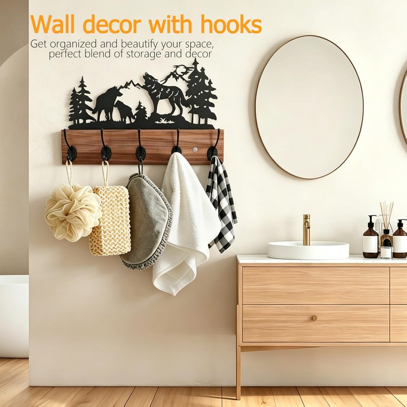 Qobumy woodern Coat Hooks 02