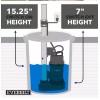 Everbilt NEW Everbilt 1/2 HP Submersible Aluminum Sump Pump with