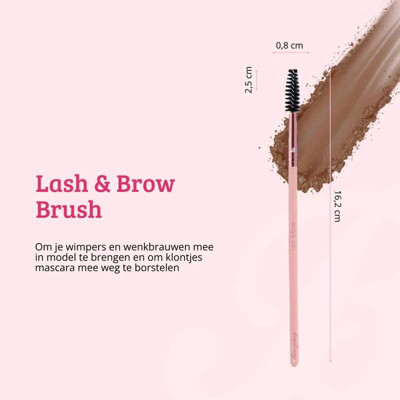 Boozyshop Pink &amp; Rose Gold Lash &amp; Brow Brush