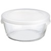 Hario MST-60-TW Heat-resistant Glass Storage Container, Round, 20.3 fl oz