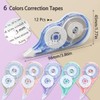 12 Pack White Out Tape, Correction Tape Dispenser, 39 Feet