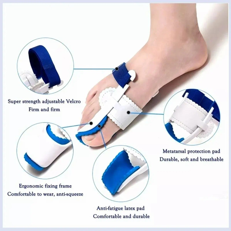 Kit De Correctores De Juanete Y Protectores 11 Pzas Blanco