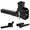 Fullwatt Folding 2" Trailer Hitch Adapter, Hitch Extender 2 Inch