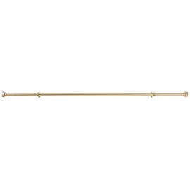 Rod Desyne 100-37-993 Bonnet 1" OD 120-170 inch-Light Gold Single Curtain Rod Set, 120-170"