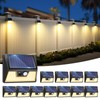 Vighep 12 Pack Solar Fence Lights, Motion Sensor Deck &