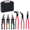 6-Piece Sheet Metal Tools Set – 3 Hand Seamers &