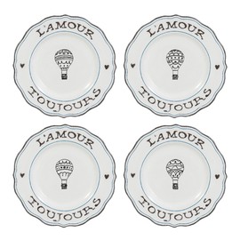 Juliska L'Amour Toujours Dessert/Salad Plate Set of 4