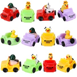GGSTDDUP 12 Pcs Ducks for Jeeps, 1.5 Inch Funny Jeeps Ducks for Ducking, Mini Resin Ducks in a Jeeps, Compatible with Jeep Ducking Tradition, Social Activities, Prank Gifts (12 Styles)
