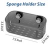 Sponge Holder with Strong Suction Cup, Dish Sponge Caddy Inside