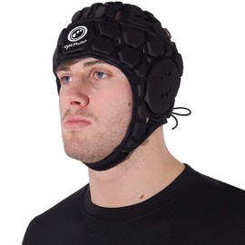 Optimum Unisex Senior Atomik Protective Headguard - Black, Large