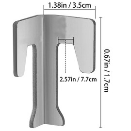 YUNYU 4 Stück Universal Feuerplatte Abstandshalter - Edelstahl Wärme Diffusor für BBQ Grill, Gas & Holzkohlebrenner, kompatibel mit den meisten Kugelgrills (Grillzubehör Set)