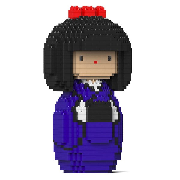 JEKCA Kokeshi Doll 01S-M02 | Japan Plastic Building Blocks |