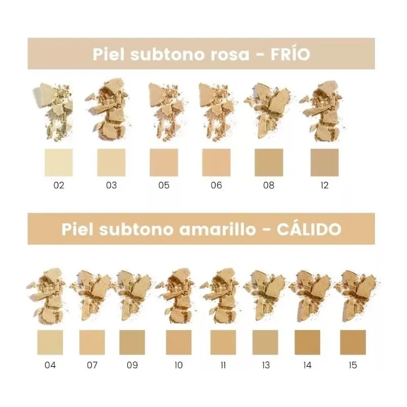 Polvo Maquillaje Compacto Para Rostro Bissú
