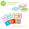 ANCOMEDO 120 Pockets Hundred Pocket Chart with 150 Pieces Double-Sided