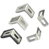 40 PCS L Shape Right Angle Corner Brackets,Shelf Bracket,Plastic Ourside
