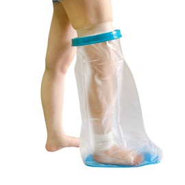 DESTRIC Non-Slip Waterproof Leg Cast Cover for Shower,Cast and Bandage Protector for Bathing,Watertight Plastic Protection Reusable Seal for Broken Leg Knee Foot Ankle Wound