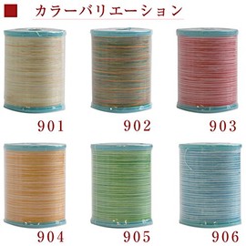 FUJIX Chapesspun Sewing Machine Thread for Normal Ground #60, 658.6 ft (200 m), Multicolored Gradation, Col.903 [88] FK56-903