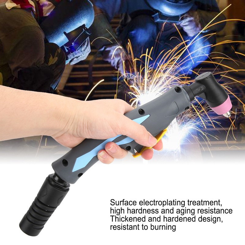 Welding Torch Head Plasma Welding Cutting Gun with Blue Curved