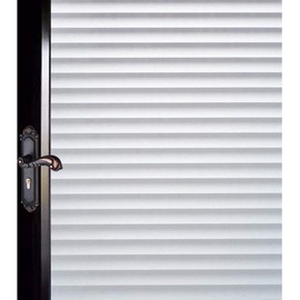 DUOFIRE Window Film Blinds Pattern Privacy Window Film Glass Film Static Cling Glass Film No Glue Anti-UV Window Sticker for Bathroom Bedroom Living Room DP040 (11.8 x 78.7 inch)