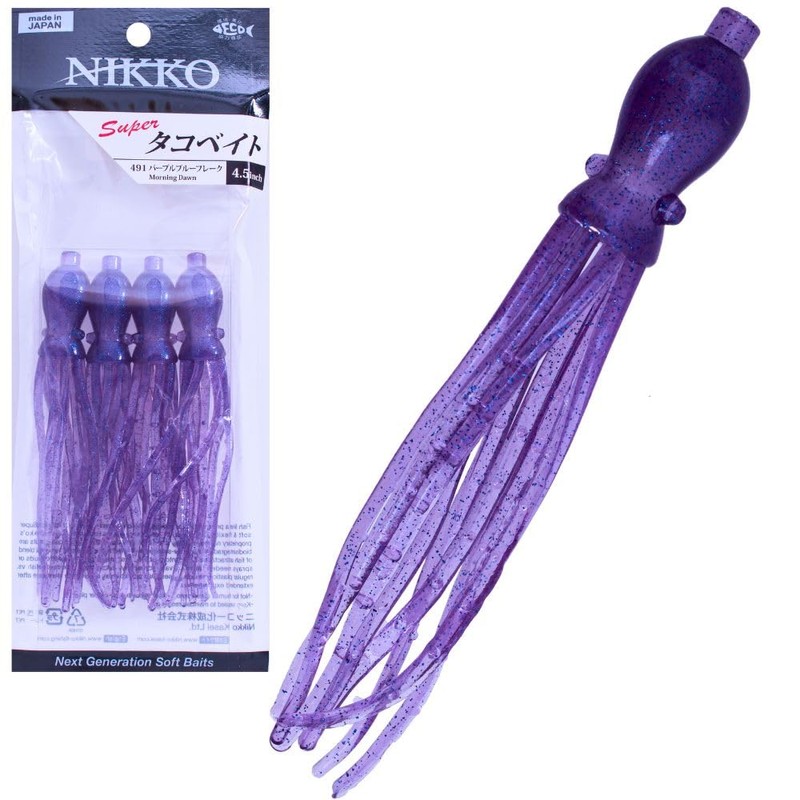 NIKKO Unisex-Adult 4.5" Octopus 453, UV Glow, 4.5"