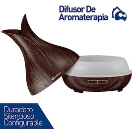 Bluelander Difusor de Aromas y Lmpara Nocturna 400ml, 7 Modos de Brillo para Relajar, Aromaterapia Ultrasonico, Apagado Automtico, Humidificacin...   