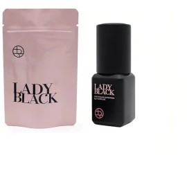 Lady Black Pegamento Pestañas Mink  Mink Lash Glue 5ml  5 Hydrogel Patches                                                                            