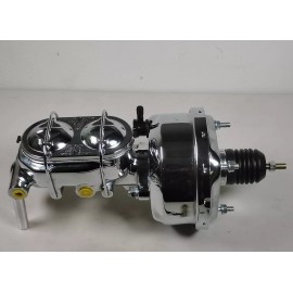 CNCDPT 8" Power Brake Booster & Master Cylinder CHROME Brakes Custom Car Street Hot Rod