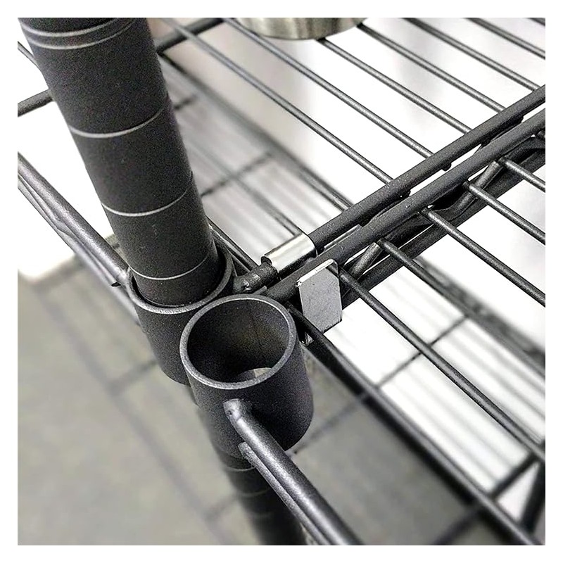 FUJIDENSO 8 Pack Wire Shelving S Hook (Green Expoxy), Connecting