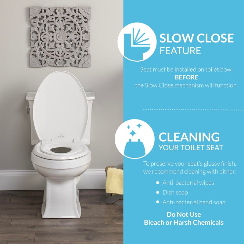 Little2Big Toilet Seat with Built-In Toddler Potty Training Seat, Slow