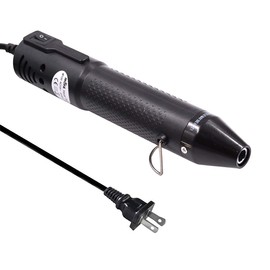 mofa Embossing Heat Pen,Mini Heat Gun,Hot Air Pen Tools Shrink Pen with Stand For DIY Embossing And Drying Paint Multi-Purpose Electric Heating Nozzle 150W 110V (Black,Black)