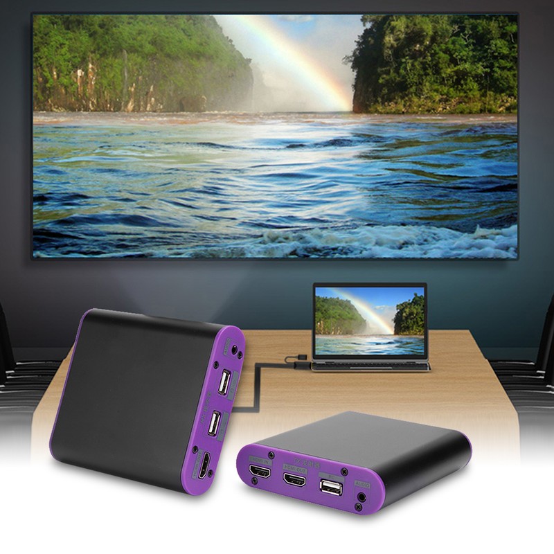 Measy CAT871-KVM 120m HDMI Fiber Optic Media Extender Transmitter Receiver
