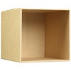 Rayher Pappmaché Boxen Häuser, 2 Stück: 13,3x13,3x23cm Plus 11,5x11,5x20cm, Natur,