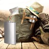 Relaxdays Flachmann XXL aus Edelstahl, Riesen Flachmann mit 1,8l Fassungsvolumen,