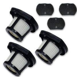 PUREBURG 3-Pack Replacement Vacuum Dust Bin Filters Compatible with Bissell 2390 2390a 2389 Auto-Mate Cordless Hand Car Vac 2284W Pet Hair Eraser Cordless Pet Hand Vacuums Part 1614212 1614203 1614204