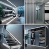 BENLUN 12V COB LED Under Cabinet Strip Lighting Kit 32.8ft,