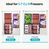 iSPECLE Deep Freezer Organizer Bins - 4 Pack Large Adjustable