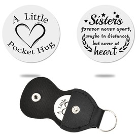 I Love You Gifts Keyring for Big Sister Gifts from Little Sister Pocket Hug Token for sister in Law Wedding Gifts for Sisters Friendship Gifts for Girls Funny Unbiological Sister Gifts for Women