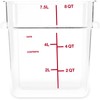 Carlisle FoodService Products Squares Square Food Storage Container with Stackable