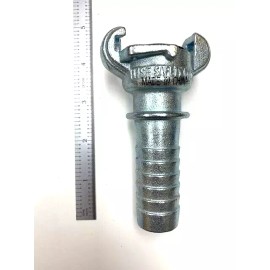 Unbranded 1" BARBED UNIVERSAL COUPLER FITTING WATER COUPLER ZINC W/ COTTER PIN