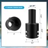 Koiyingnote 4 Inch Round Pole Tenon Adapter for Light Pole,