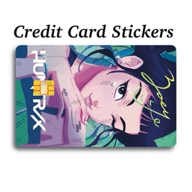 Huntrix themed credit card stickers for debit credit ebt:_Zoey