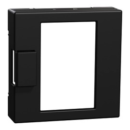 Schneider Electric Merten MEG5775-0403 Central Plate for Universal Temperature Control Insert with Touch Display, Thermostat Cover, System M, Matte Black