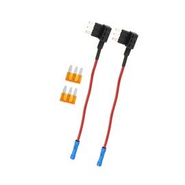 ACROPIX 1 Set Universal 2pcs Car Fuse Tap Add A Circuit Adapter 12V with 2pcs 5A Micro3 ATL Blade Type Fuse Car Parts