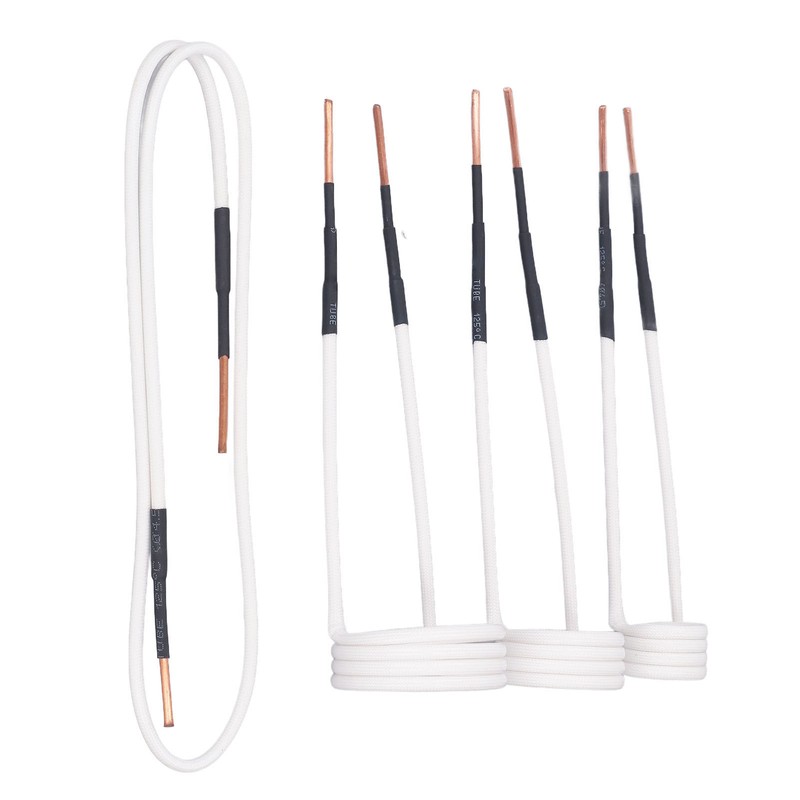4Pcs Induction Heater Coil Kit 2.5mm Brass Core 20 30