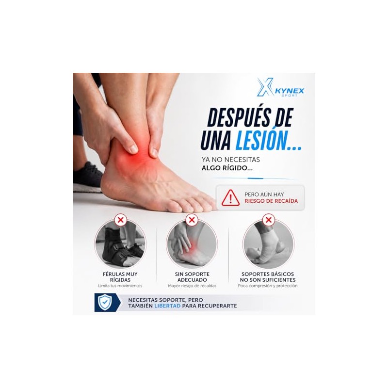 Sport Tobillera de Compresión, Soporte para Esguince y Estabilización, Tejido