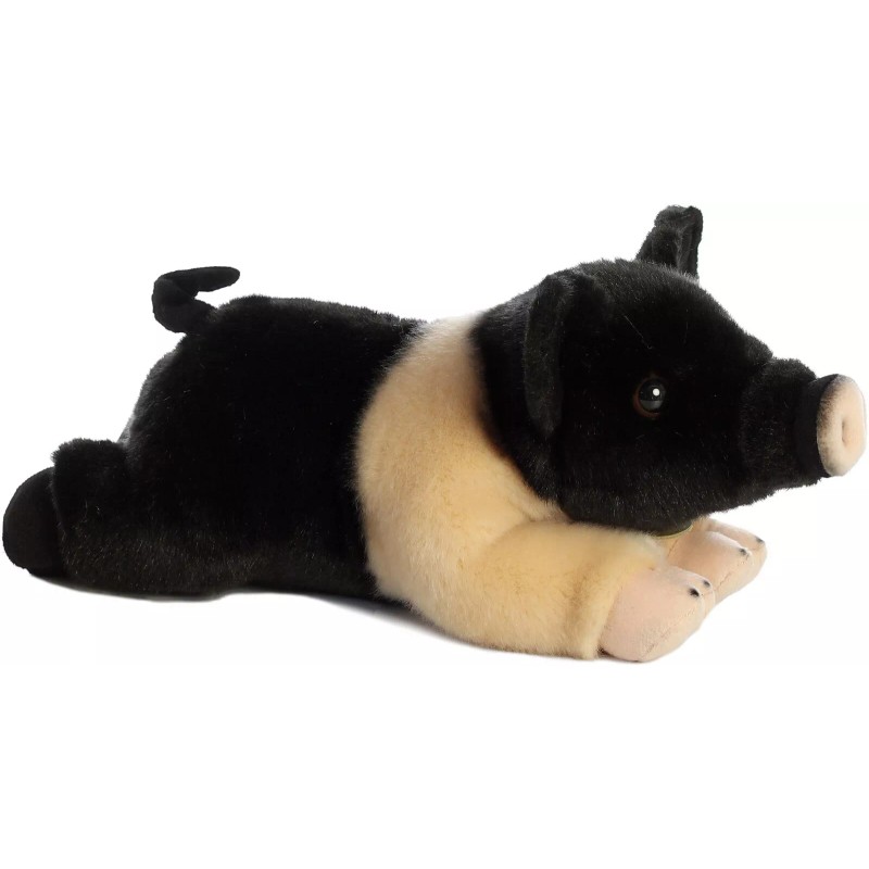 Aurora - Medium Black Miyoni - 12" Hampshire Pig -